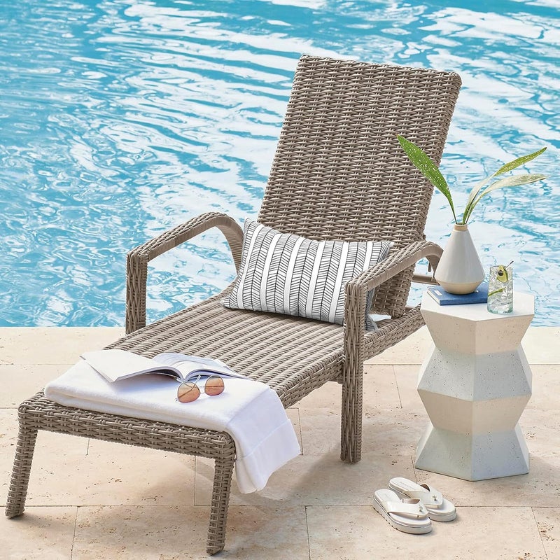 DYTXIII Pack of 2 Waterproof Outdoor Lumbar Pillow with Inserts, 12x20 in Rectangle Decorative Patio Throw Pillow for Home, Sofa,Bench and Patio Furniture, Herringbone Black White - Image 2